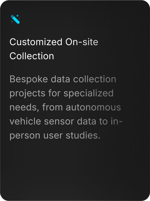カスタマイズされたオンサイト収集